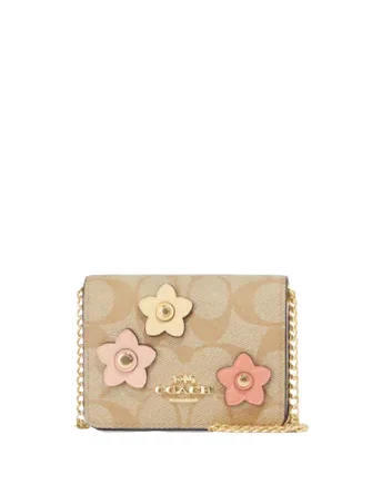 Fashionista Sale Coach Mini Wallet On A Chain In Signature Canvas With Floral Applique Stylish And Durable Handbags At Great Value Fashionista Sale Coach Mini Wallet On A Chain In Signature Canvas With Floral Applique Stylish And Durable Handbags At Great Value