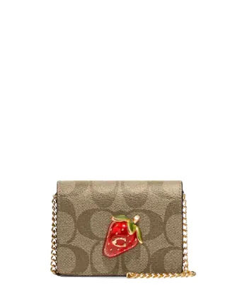 Sporty Fashion Offers Coach Mini Wallet On A Chain In Signature Canvas With Strawberry Fashionable Crossbody Bags At Special Offers Sporty Fashion Offers Coach Mini Wallet On A Chain In Signature Canvas With Strawberry Fashionable Crossbody Bags At Special Offers