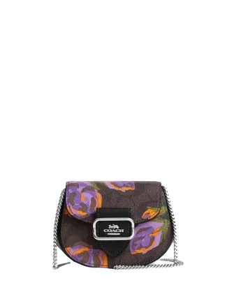 Luxury Fashion Coach Morgan Card Case On A Chain In Signature Canvas With Rose Print Affordable Elegance With High-Quality Bags Luxury Fashion Coach Morgan Card Case On A Chain In Signature Canvas With Rose Print Affordable Elegance With High-Quality Bags