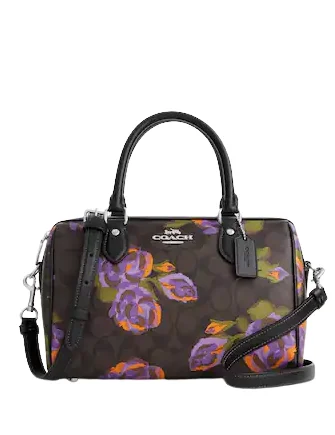 Hot Sale Coach Rowan Satchel In Signature Canvas With Rose Print Fashionable Handbags, Limited-Time Deals Hot Sale Coach Rowan Satchel In Signature Canvas With Rose Print Fashionable Handbags, Limited-Time Deals