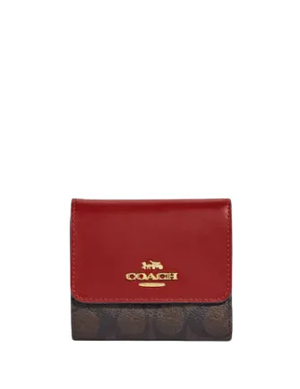 Budget-Friendly Fashion Coach Small Trifold Wallet In Blocked Signature Canvas Trendy Purses With Limited-Time Offers Budget-Friendly Fashion Coach Small Trifold Wallet In Blocked Signature Canvas Trendy Purses With Limited-Time Offers