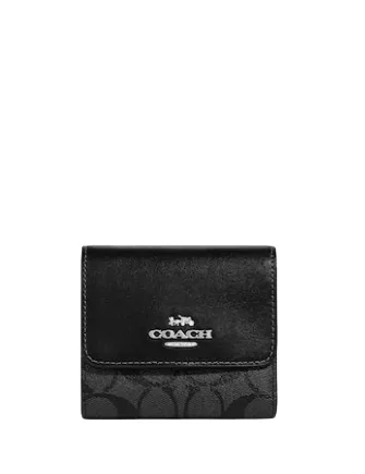 Fashion Sale Coach Small Trifold Wallet In Blocked Signature Canvas Seasonal Sale On Trendy Handbags Fashion Sale Coach Small Trifold Wallet In Blocked Signature Canvas Seasonal Sale On Trendy Handbags