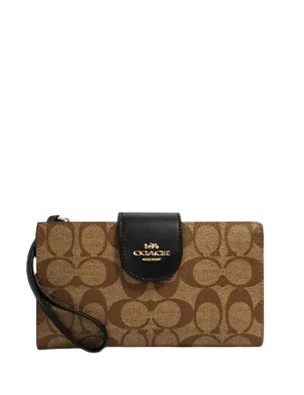 Coach Tech Wallet In Colorblock Signature Canvas Fashion Bags, Huge Savings