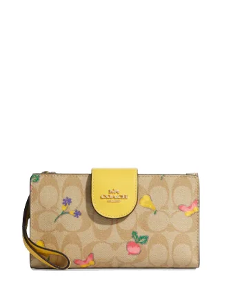 Durable And Fashionable Bags For Daily Use Coach Tech Wallet In Signature Canvas With Dreamy Veggie Print Exclusive Discounts On Stylish Handbags Durable And Fashionable Bags For Daily Use Coach Tech Wallet In Signature Canvas With Dreamy Veggie Print Exclusive Discounts On Stylish Handbags