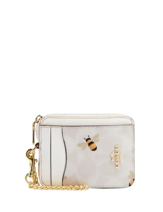 Urban Style Promotions Coach Zip Card Case In Signature Canvas With Bee Print Classic And Modern Handbags Now More Affordable Urban Style Promotions Coach Zip Card Case In Signature Canvas With Bee Print Classic And Modern Handbags Now More Affordable