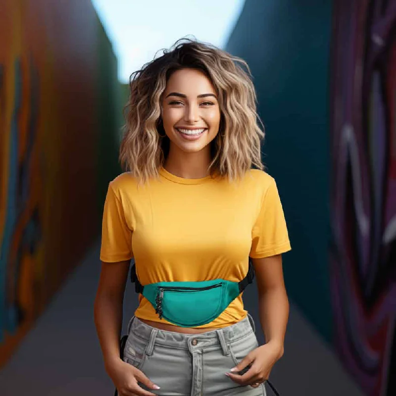 Dalix Round Fanny Pack w/ 3 Pockets Elevate Your Style With Our Handbag Sale