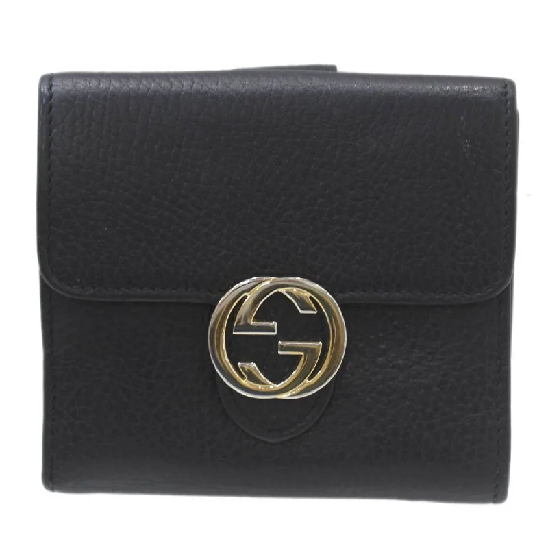 Gucci Interlocking G  Leather Wallet  (Pre-Owned)