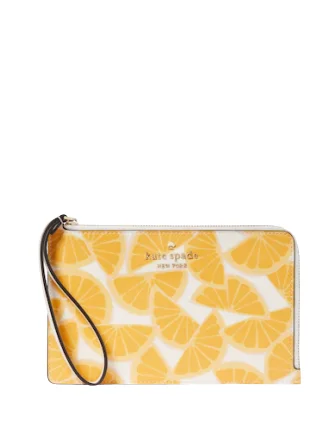New Year Party Bag For Celebrations Kate Spade New York Staci Orange Toss Medium L-Zip Wristlet Exclusive Discounts On Stylish Handbags New Year Party Bag For Celebrations Kate Spade New York Staci Orange Toss Medium L-Zip Wristlet Exclusive Discounts On Stylish Handbags