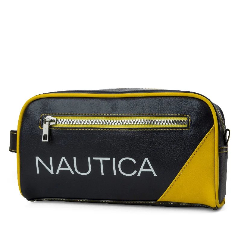 Nautica Mens Core Pebbled Travel Kit