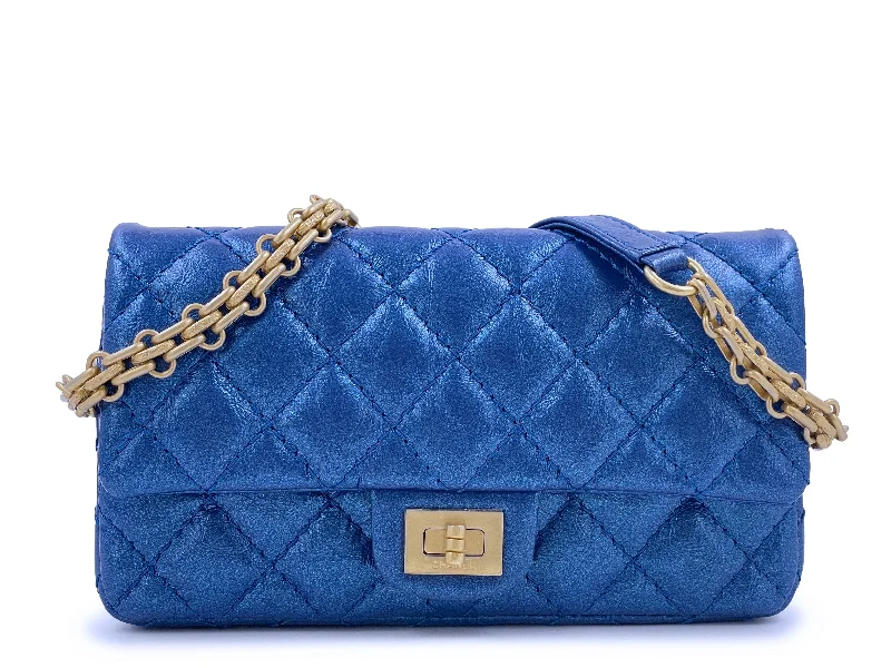 Chanel Fanny Pack 19A Reissue Waist Bag Iridescent Sapphire Blue NIB Classic And Modern Handbags Now More Affordable