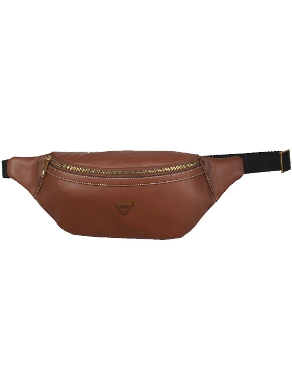 Scala Mens Faux Leather Adjustable Fanny Pack Elegant Bags, Limited Stock Available