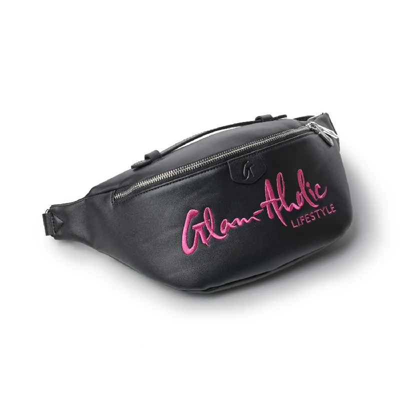 SIGNATURE LOGO FANNY PACK BLACK x PINK Everyday Handbags At Wallet-Friendly Rates