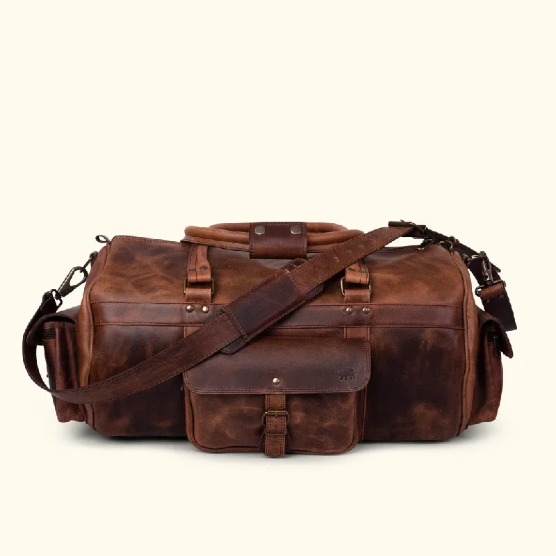 Roosevelt Buffalo Leather Duffle Bag | Dark Oak Your Perfect Bag At The Perfect Price