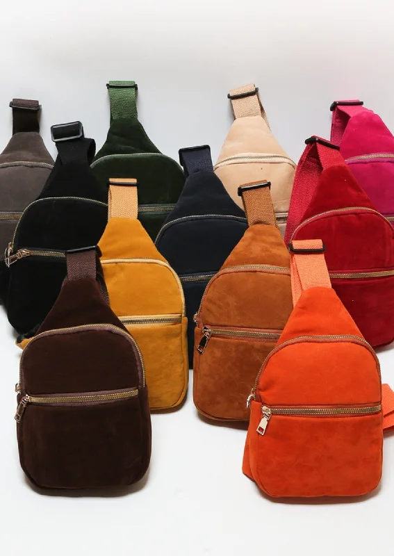 TG10518 Vanessa Vegan Suede Sling Bag Limited-Stock Bag Clearance – Hurry