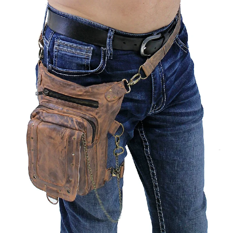 Vintage Brown Leather Thigh Bag w/Concealed Pocket #TBA5734N Don't Miss Out – Shop Fashionable Bags At Special Rates Vintage Brown Leather Thigh Bag w/Concealed Pocket #TBA5734N Don't Miss Out – Shop Fashionable Bags At Special Rates