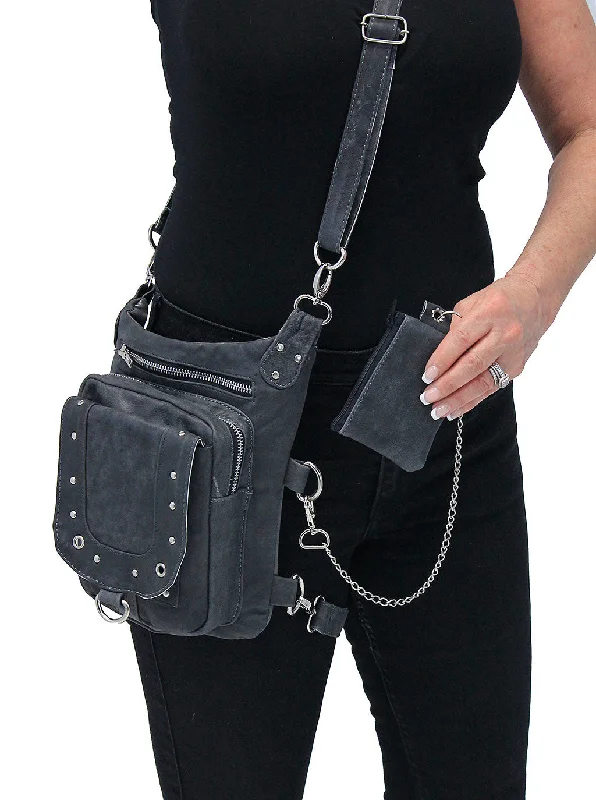 Vintage Gray Leather Thigh Bag #TBA5735GY Best-Selling Bags Now At Exclusive Promotional Prices Vintage Gray Leather Thigh Bag #TBA5735GY Best-Selling Bags Now At Exclusive Promotional Prices