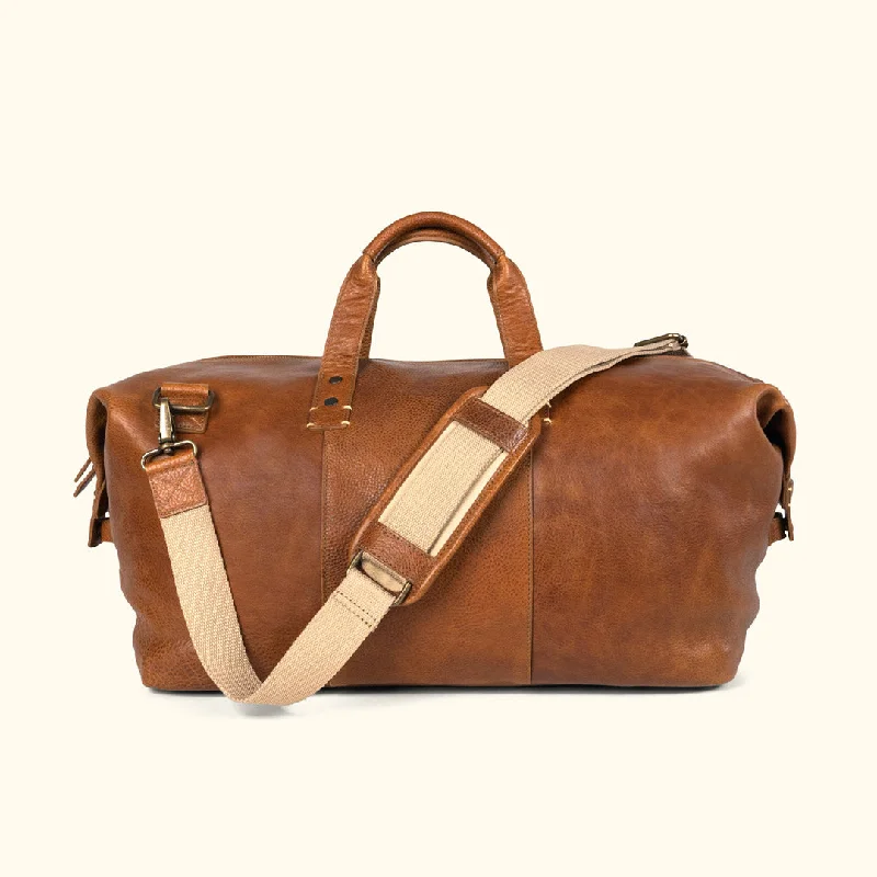 Walker Leather Weekend Bag | Rustic Tan Affordable Luxury With Top-Quality Handbags