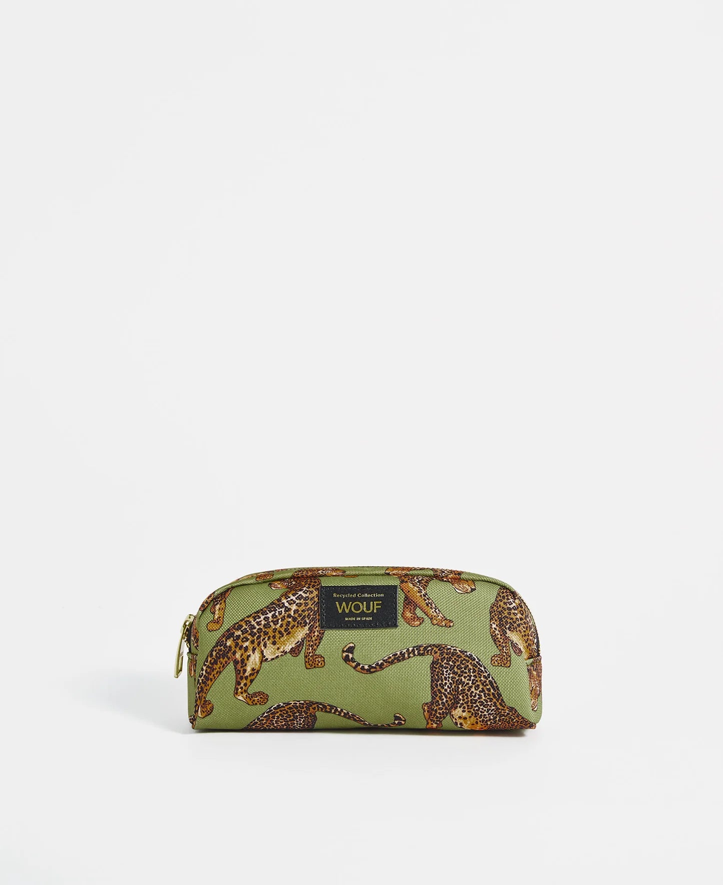 Wouf Makeup Bag in Olive Leopard Stylish Bags At Unbeatable Prices – Shop Now