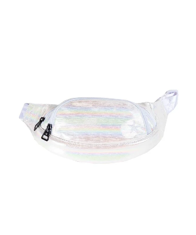 Luster in Cream Youth Rebel Fanny Pack with White Zipper