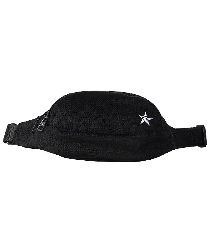 Strike in Black Youth Rebel Fanny Pack with Black Zipper