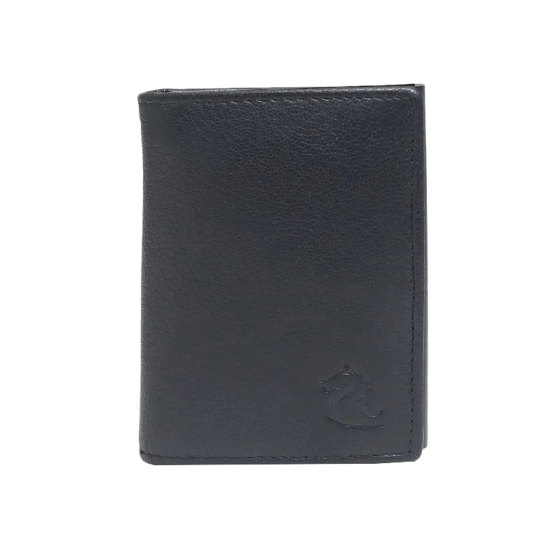 13100 Black Leather Card Holder for Men and Women