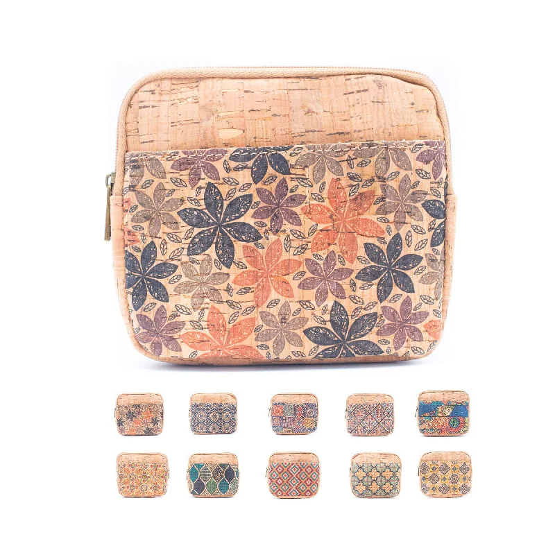 (5units)cork coin purse pattern wallet BAGF-001 Modern Handbags With Stylish Discounts (5units)cork coin purse pattern wallet BAGF-001 Modern Handbags With Stylish Discounts