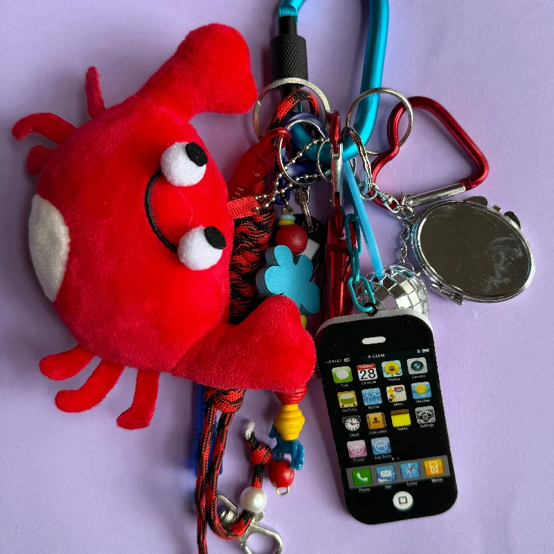 Bag charm and keyring crab Premium Bags, Special Prices
