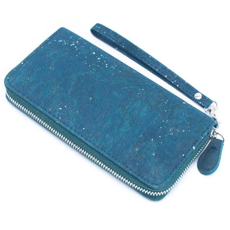 Blue mixed with silver accents women cork card wallet with hand strap BAG-2205 Best-Selling Bags Now At Exclusive Promotional Prices Blue mixed with silver accents women cork card wallet with hand strap BAG-2205 Best-Selling Bags Now At Exclusive Promotional Prices