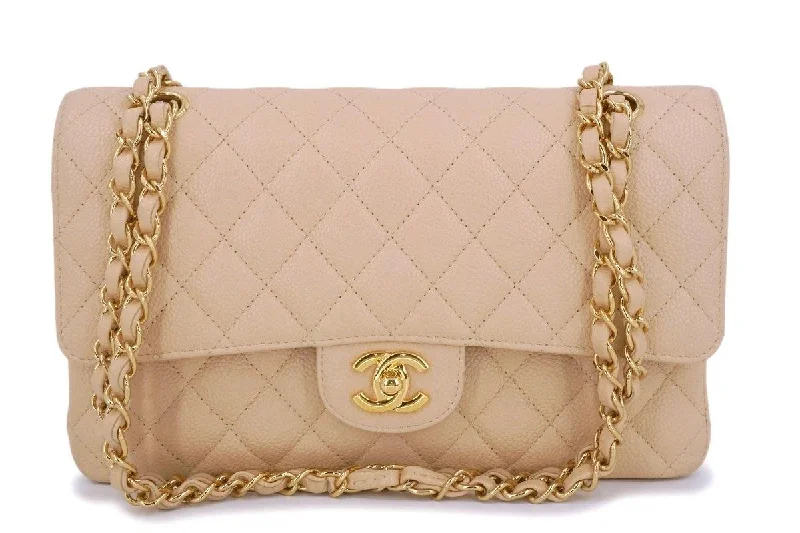 Chanel Beige Clair Caviar Medium Classic Double Flap Bag GHW The Best Handbag Deals Are Available Now Chanel Beige Clair Caviar Medium Classic Double Flap Bag GHW The Best Handbag Deals Are Available Now