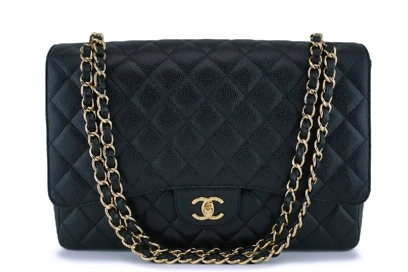 Chanel Black Caviar Maxi Classic Flap Bag GHW Stylish Handbags At Unbeatable Discounts Chanel Black Caviar Maxi Classic Flap Bag GHW Stylish Handbags At Unbeatable Discounts