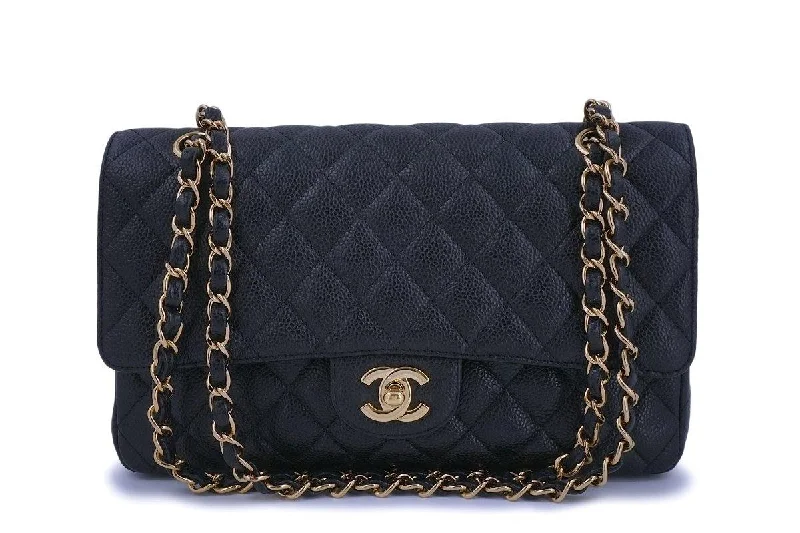 Chanel Black Caviar Medium Classic Double Flap Bag GHW The Best Handbag Sale Of The Season