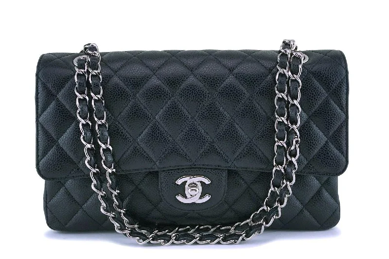 Chanel Black Caviar Medium Classic Double Flap Bag SHW Premium Bags At Special Prices Chanel Black Caviar Medium Classic Double Flap Bag SHW Premium Bags At Special Prices