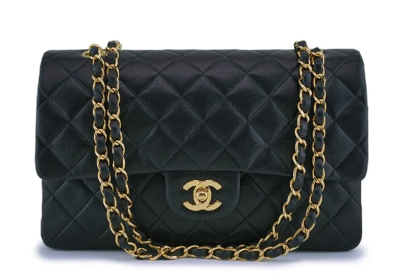 Chanel Black Lambskin Medium Classic Double Flap Bag 24k GHW Big Savings On Totes, Crossbody Bags, And More Chanel Black Lambskin Medium Classic Double Flap Bag 24k GHW Big Savings On Totes, Crossbody Bags, And More