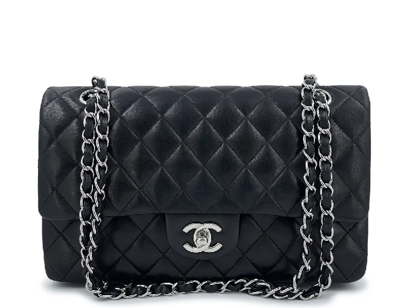 Chanel Black Lambskin Medium Classic Double Flap Bag SHW Fashionable Handbags, Limited-Time Deals Chanel Black Lambskin Medium Classic Double Flap Bag SHW Fashionable Handbags, Limited-Time Deals