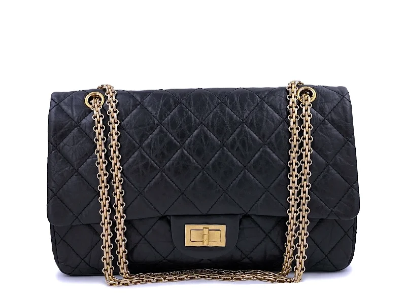 Chanel Black Reissue Large 227 2.55 Flap Bag GHW