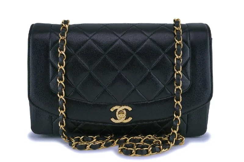Chanel Black Vintage Lambskin Medium Diana Classic Flap Bag 24k GHW The Ultimate Sale On Must-Have Handbags Chanel Black Vintage Lambskin Medium Diana Classic Flap Bag 24k GHW The Ultimate Sale On Must-Have Handbags
