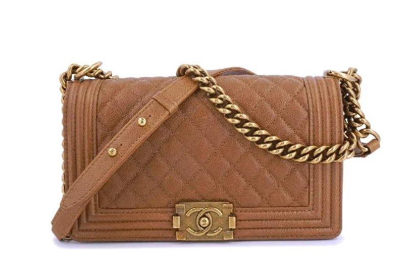 Chanel Caramel Camel Brown Caviar Medium Classic Boy Flap Bag Fashion-Forward Bags At Limited-Time Offers Chanel Caramel Camel Brown Caviar Medium Classic Boy Flap Bag Fashion-Forward Bags At Limited-Time Offers