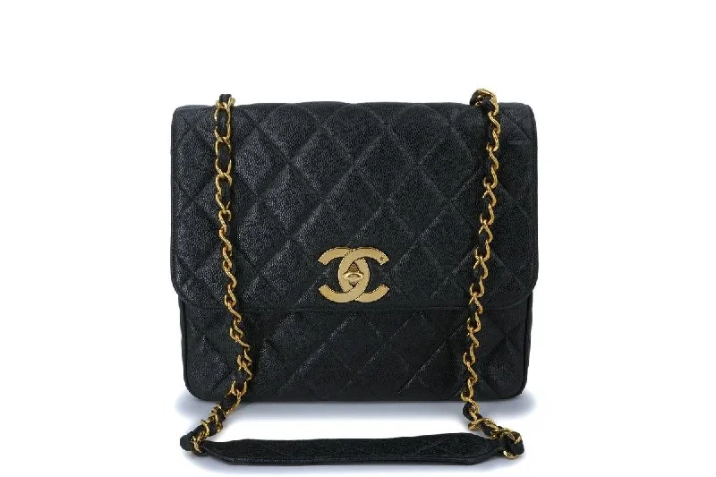 Chanel Vintage Black Caviar Tall Crossbody Flap Bag 24k GHW Your Perfect Bag At The Perfect Price Chanel Vintage Black Caviar Tall Crossbody Flap Bag 24k GHW Your Perfect Bag At The Perfect Price