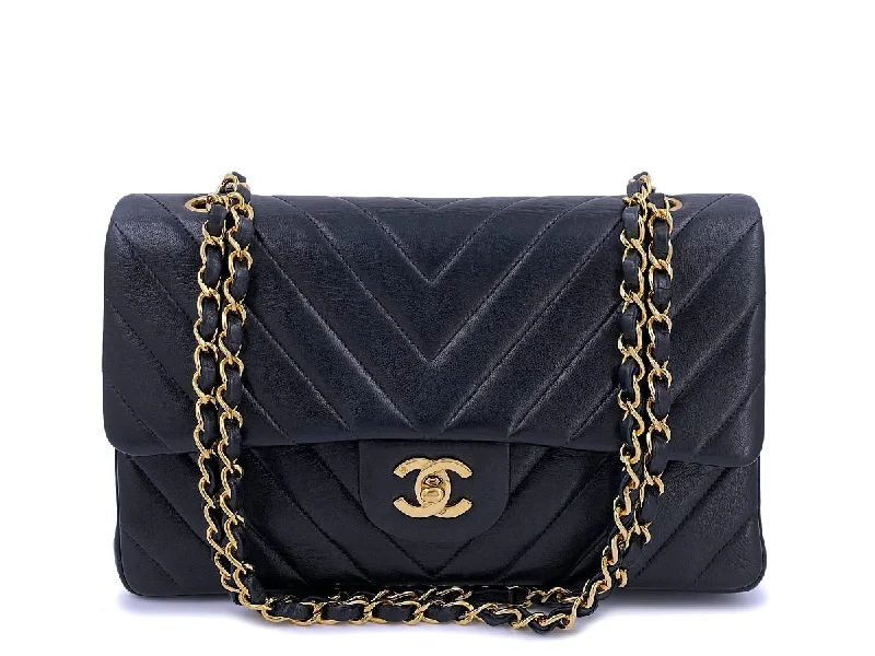 Chanel Vintage Black Chevron Medium Classic Double Flap Bag 24k GHW Unmissable Deals On Trendy Handbags Chanel Vintage Black Chevron Medium Classic Double Flap Bag 24k GHW Unmissable Deals On Trendy Handbags