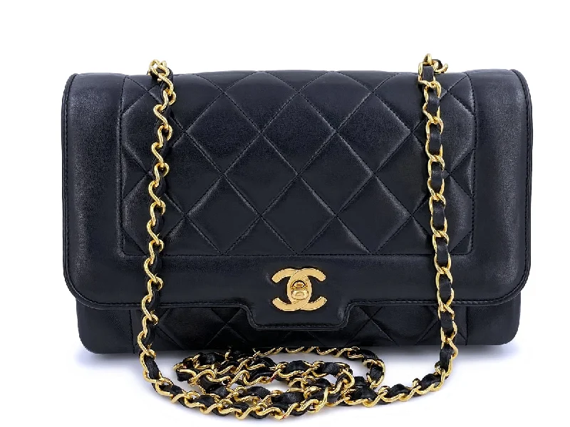 Chanel Vintage Medium Diana Flap Bag 24k GHW Lambskin Best Deals On Premium Handbags Chanel Vintage Medium Diana Flap Bag 24k GHW Lambskin Best Deals On Premium Handbags