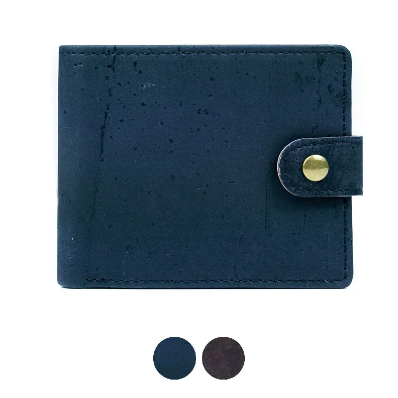 Sleek Bifold Cork Wallet with Snap Button BAG-2278 Must-Have Bags With Big Savings