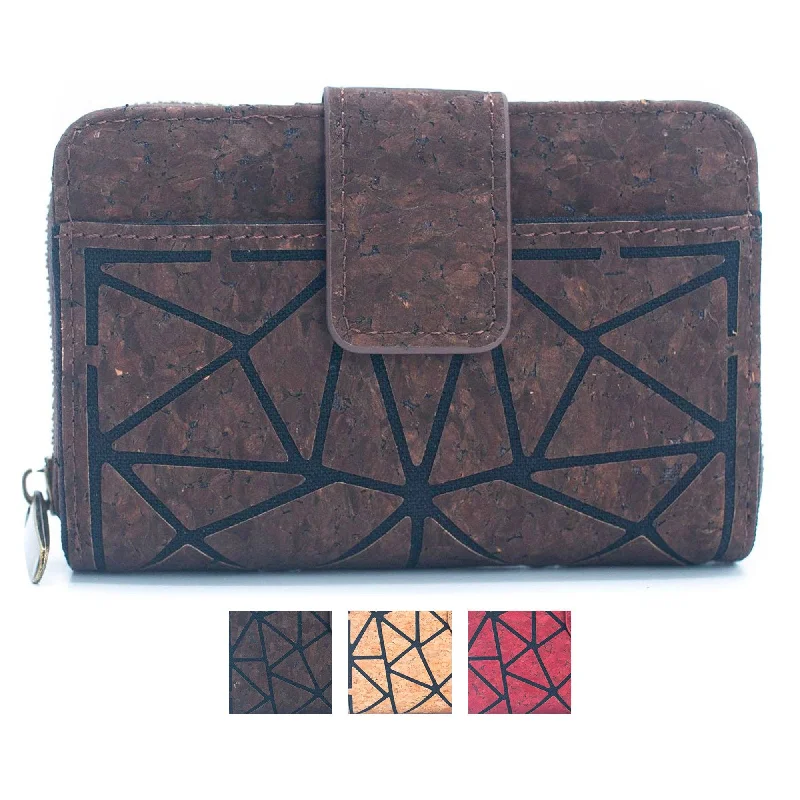 Cork Trifold Geometric Vegan women Wallet BAG-2243 Elegant Purses At Clearance Prices Cork Trifold Geometric Vegan women Wallet BAG-2243 Elegant Purses At Clearance Prices