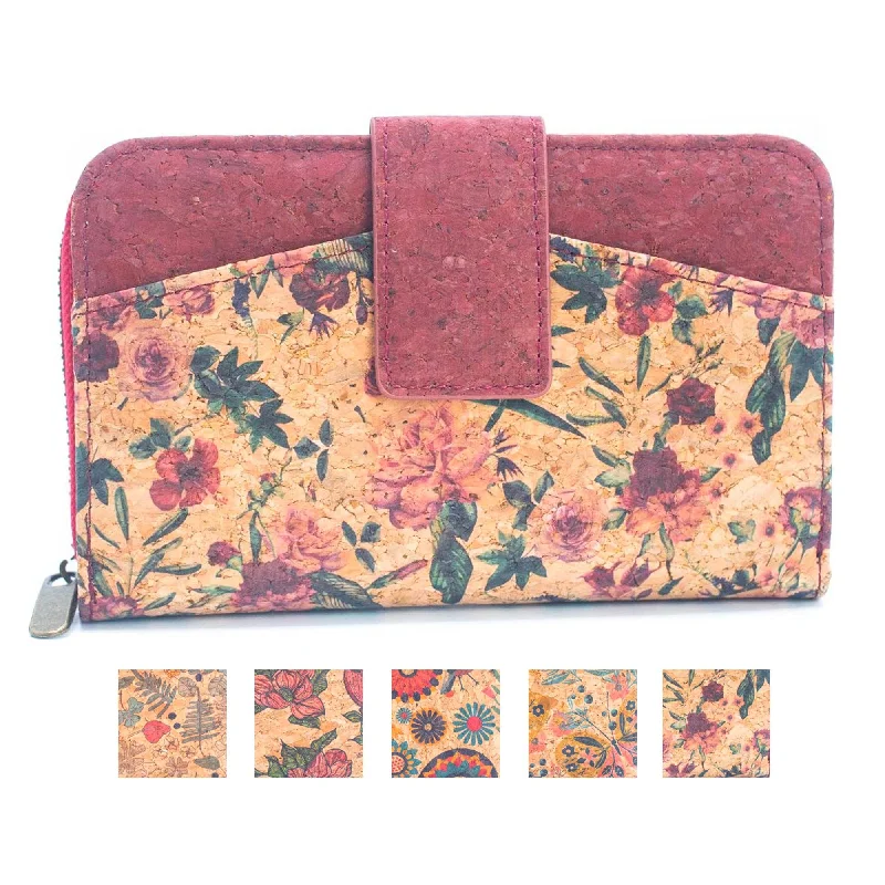 Cork Women's Rose&Plant Card Holder Mini-Flap Printed Wallet –BAG-2245 Elegant Totes At Limited-Time Prices Cork Women's Rose&Plant Card Holder Mini-Flap Printed Wallet –BAG-2245 Elegant Totes At Limited-Time Prices