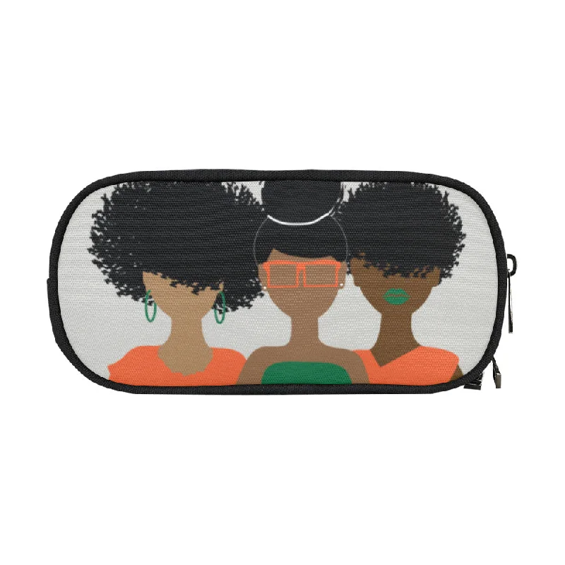 Curly Girl Trio (Orange/green) Cosmetic/Toiletry/Pencil Bag Unmissable Deals On High-Quality Designer Bags Curly Girl Trio (Orange/green) Cosmetic/Toiletry/Pencil Bag Unmissable Deals On High-Quality Designer Bags