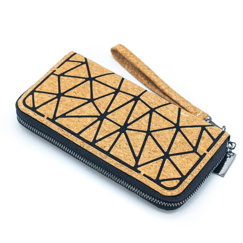 Geometric all Cork-Over Zipper Wallet BAG-2029-A Affordable Elegance With High-Quality Bags Geometric all Cork-Over Zipper Wallet BAG-2029-A Affordable Elegance With High-Quality Bags