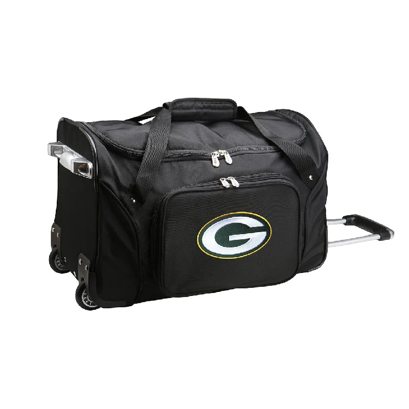 Green Bay Packers Luggage | Green Bay Packers Wheeled Carry On Luggage Statement Handbags At Unbeatable Discounts