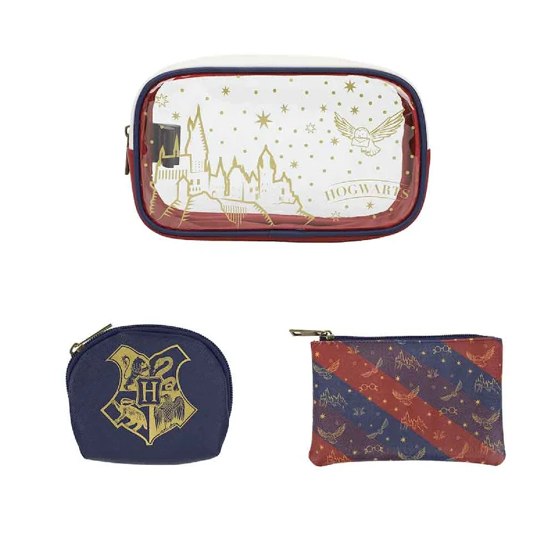 Harry Potter 3pc Cosmetic Bag Set Designer Bags At Lower Prices