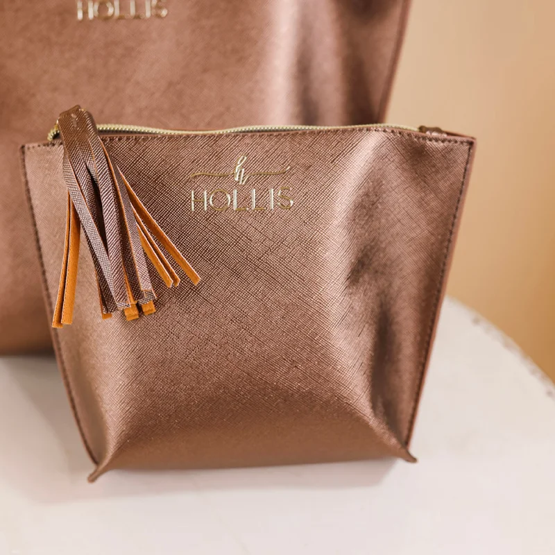 Hollis | Holy Chic Bag in Mocha Metallic The Best Handbag Deals Are Available Now