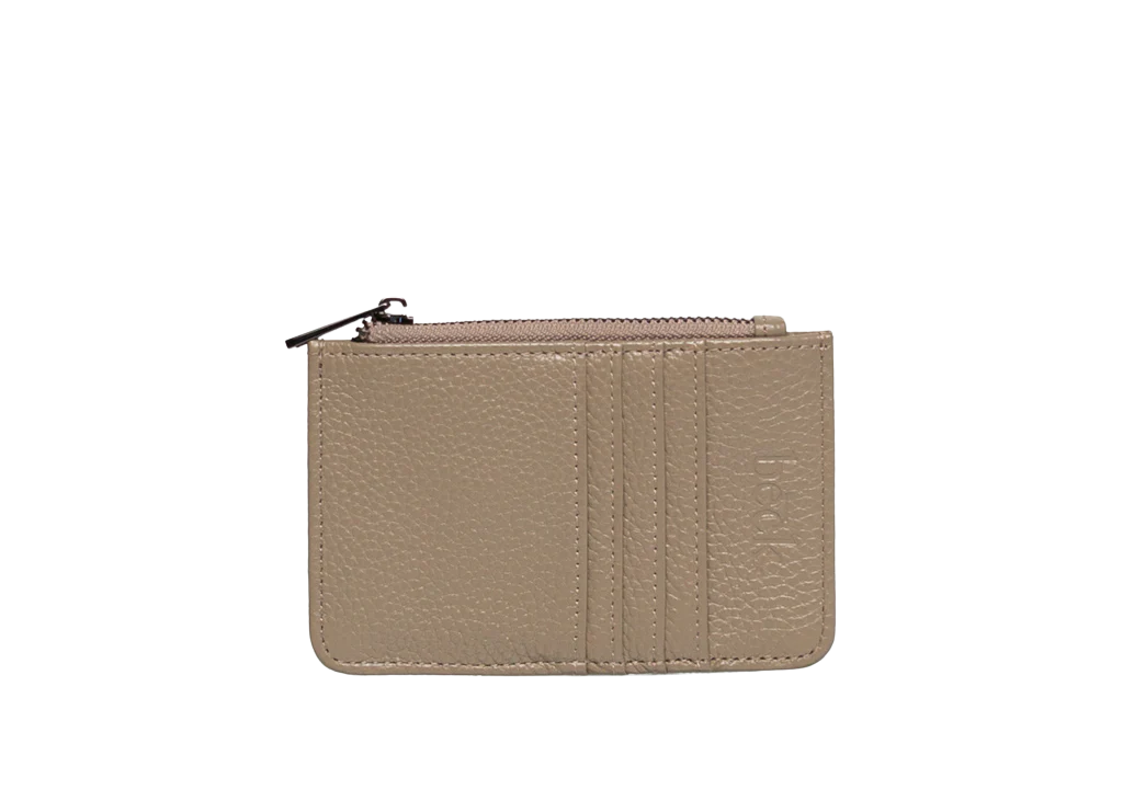 Leather Card / Coin Wallet in Light Taupe Premium Handbags At Budget-Friendly Prices Leather Card / Coin Wallet in Light Taupe Premium Handbags At Budget-Friendly Prices