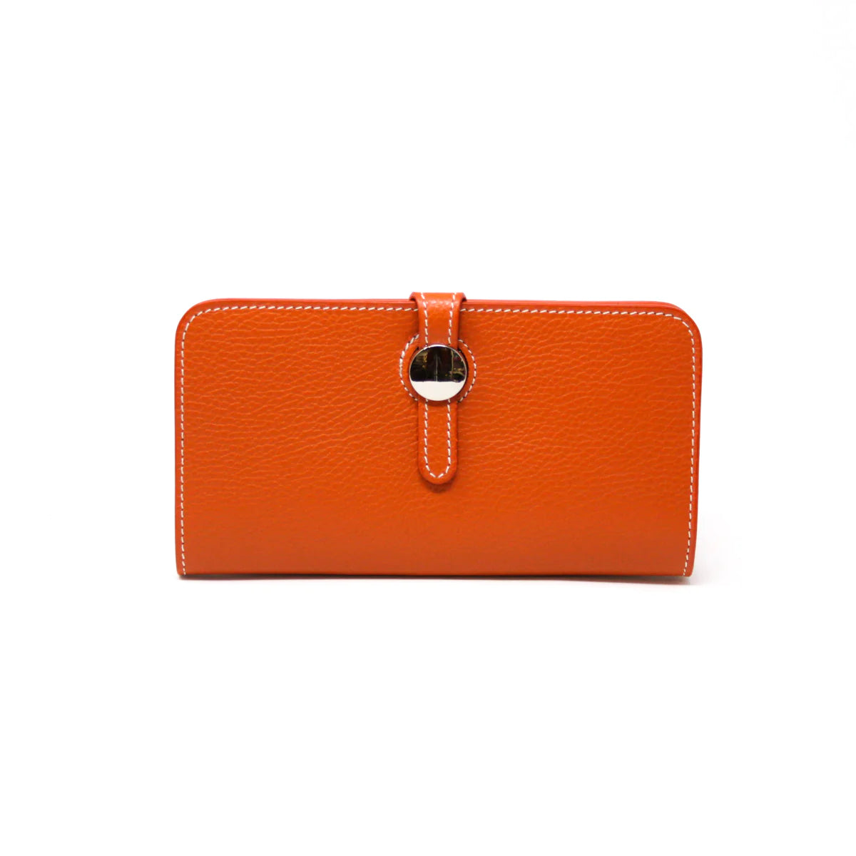 Leather Wallet in Orange Iconic Fashion Bags At Unbeatable Savings